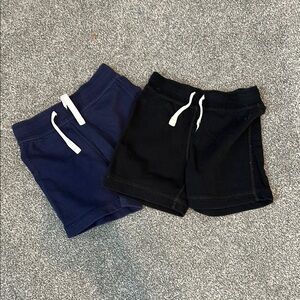 Hanna Andersson Black and Navy Shorts Set